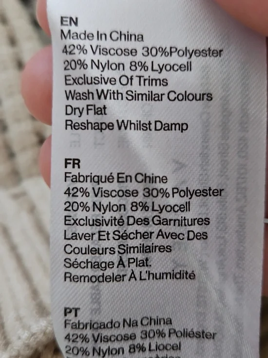 Varley Pixie Relaxed Cable Knit Sweater Tank Size Medium In Beige - Picture 4 of 6